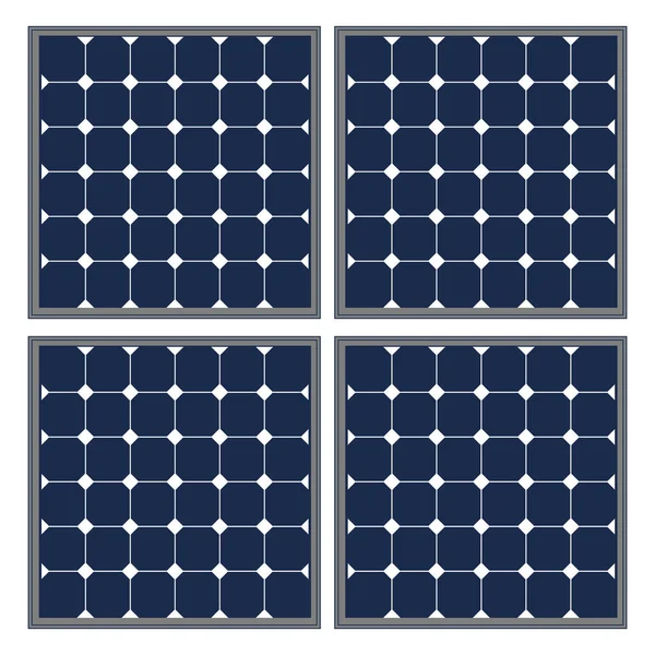 Solar Panel Vector Illustration White Background — Stock Vector