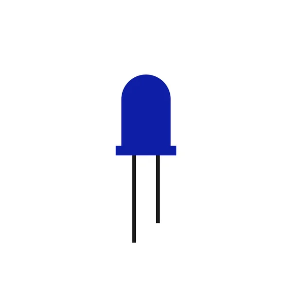 Illustrazione Dell Icona Vettoriale Semiconduttore Blu — Vettoriale Stock