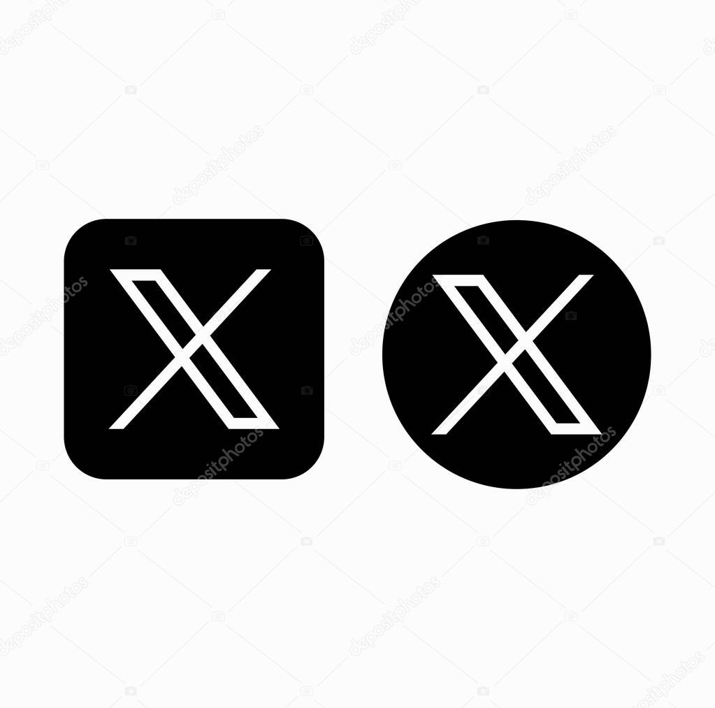Social media X Vector new symbol