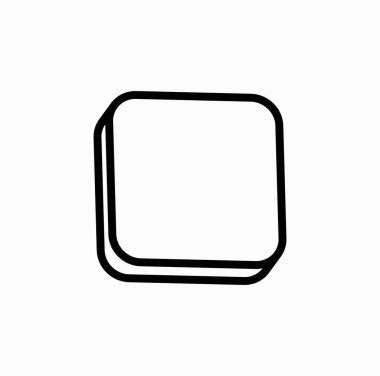 İş gibi 3B vektör karesi.