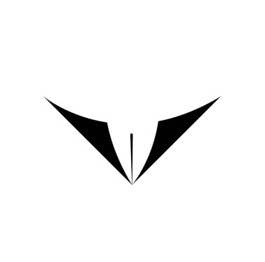 Vagina vector icon in black color.