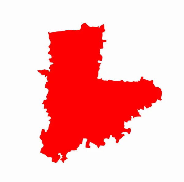 Akola District Map Typography Color Akola District Maharashtra — Stock Vector