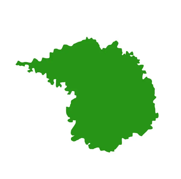 Hingoli Dist Térkép Zöld Színű Hingoli Maharashtrai Körzet — Stock Vector