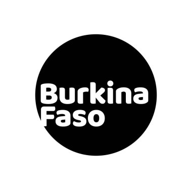 Burkina Faso vektör harfleri sanat.