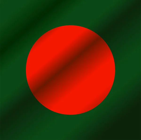 Bangladesh Nationella Flaggan Färger Vektor Bakgrund — Stock vektor