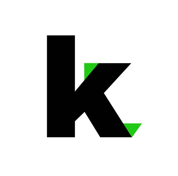 Brand Name Initial Letter Illustrative Icon — Stock Vector