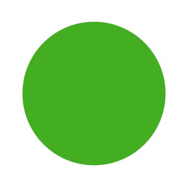 Vektör biçiminde katı yeşil bir nokta.