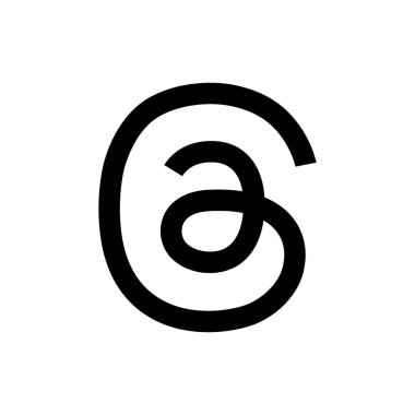 Beyaz arkaplanda uygulamanın logo simgesi izole edildi