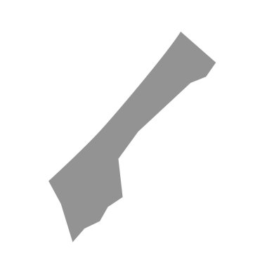 Gazze haritası vektör simgesi. Gazze haritası.