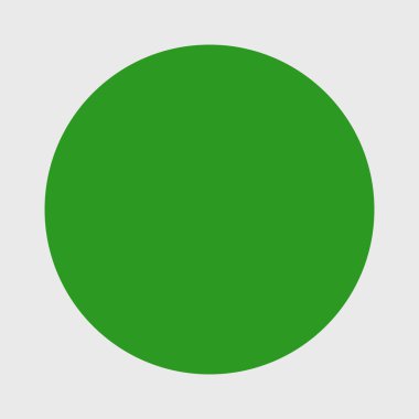 Büyük yeşil nokta vektörü. Yeşil tek simge.