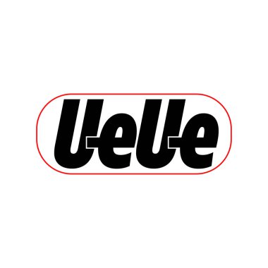 Siyah renkli monogramda kullanılacak marka adı ilk harfler.