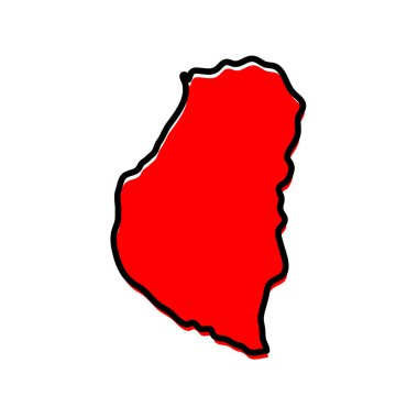 Giriş durumu haritası vektör biçiminde. Arjantin ülke devleti.