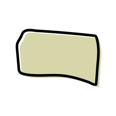 Güney Dakota harita vektör çizimi. ABD devlet haritası.