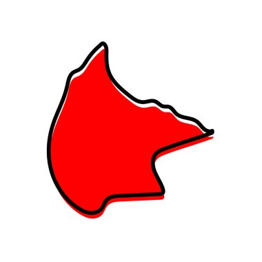 Bolivya ülkesinin Beni Vektör haritası çizimi.