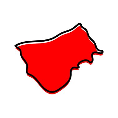 Orta Afrika Cumhuriyeti haritasının Bamingui-Bangoran Devleti