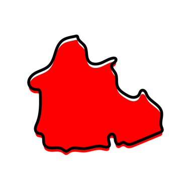 Orta Afrika Cumhuriyeti haritasının Mambere-Kadi Devleti