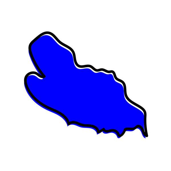 Карта государства Лобайе Центральноафриканской Республики