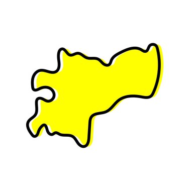 The Caldas State of the Columbia harita çizimi