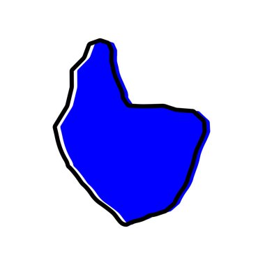 Cote d 'Fildişi Harita Tasarımı Daloa Departmanı