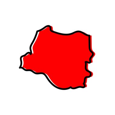 Sucumbos durum haritası vektör tasarımı