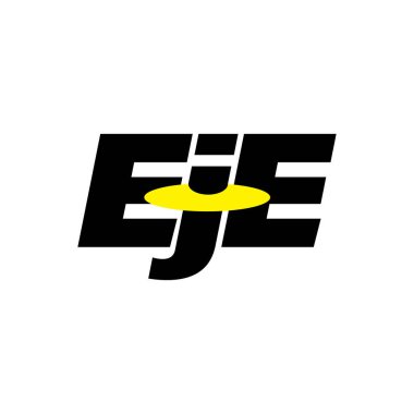 EJE marka adı ilk harfler monogram.