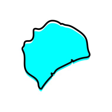 Mozambik vektör haritasının Zambezia ili.