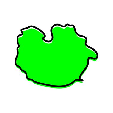 Guarico Venezuela vektör haritası tasarımı.