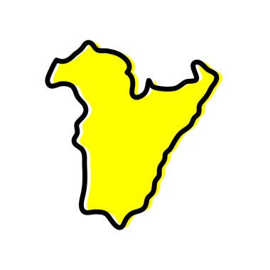 Angola vektör haritasının Bie bölgesi.