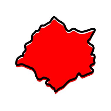 Burundi vektör haritasının Cankuzo ili.