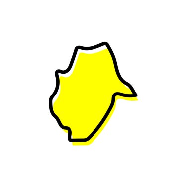 Madagaskar vektör haritasının Bongolava bölgesi.