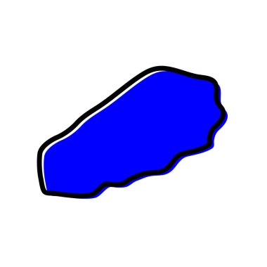 Libya vektör haritasının Vadi el Hayaa bölgesi.