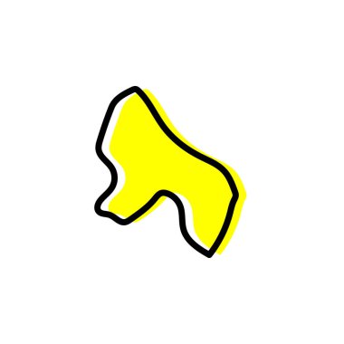 Tanzanya 'nın Dar es Salaam bölgesi vektör haritası çizimi.