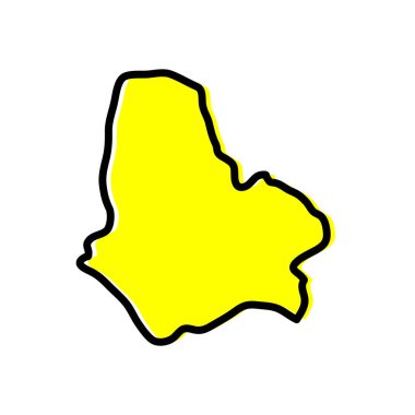 Nijer vektör haritasının Maradi bölgesi.