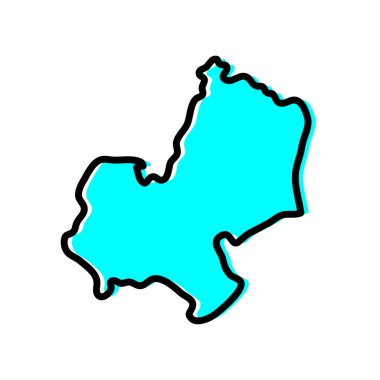 Nijerya vektör haritasının Edo durumu.