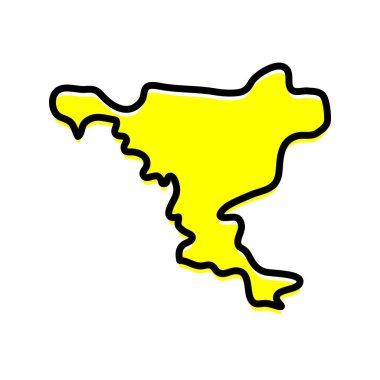 Nijerya 'nın Jigawa eyaleti vektör haritası çizimi.