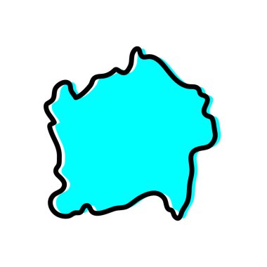 Ruanda vektör haritasının (il statüsüne sahip) Kigali Şehri.