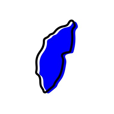 Sao Tome vektör haritasının Lemba Bölgesi.