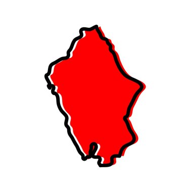 Peru vektör haritası illüstrasyonunun ancash bölgesi.