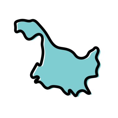 Çin 'in Heilongjiang bölgesi vektör çizimi.