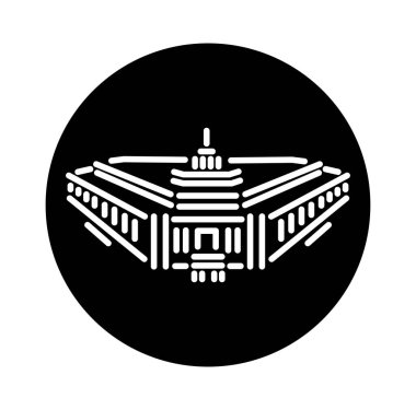 Hint Parlamentosu binası vektör simgesi