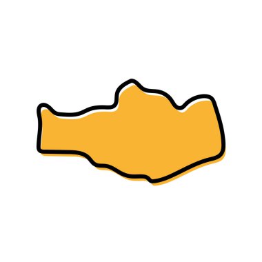 Moğolistan harita simgesinin Omnogovi illeri.