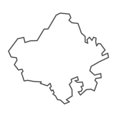 Gri çizgili Rajasthan vektör haritası