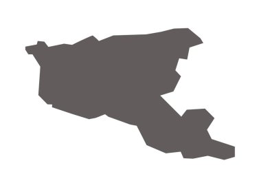 Barwani İlçe Haritası Madhya Pradesh Eyalet Haritasına Vurgulandı