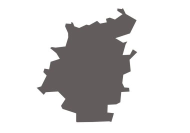 Khargone İlçe Haritası Madhya Pradesh Eyalet Haritasına Vurgulandı