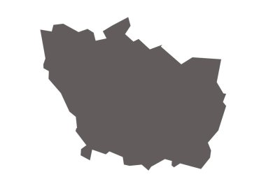 Rajgarh İlçe Haritası Madhya Pradesh Eyalet Haritasına Vurgulandı