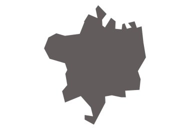 Tikamgarh İlçe Haritası Madhya Pradesh Eyalet Haritasına Vurgulandı