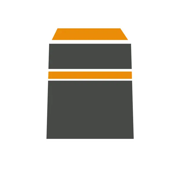 Beyaz arkaplanda Kabe vektör resimleme