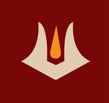 Hindu Dharma Tilak Kültürel Dini Sembol Hint Sanatı İllüstrasyonu