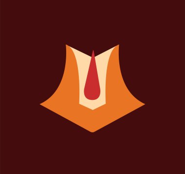 Hindu Dharma Tilak Geleneksel Hindu Dini Sanat Vektörü Tasarımı