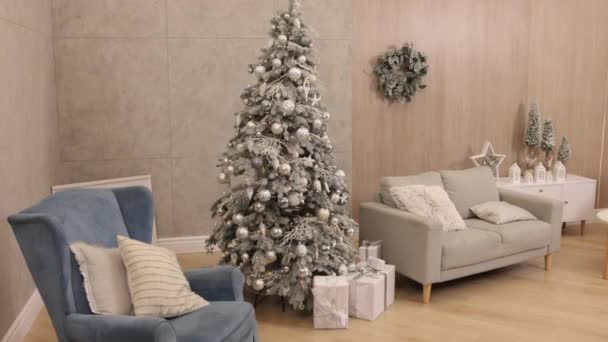 성탄절 반짝이는 크리스마스 마법의 빛나는 컨셉트 조명된 — 비디오